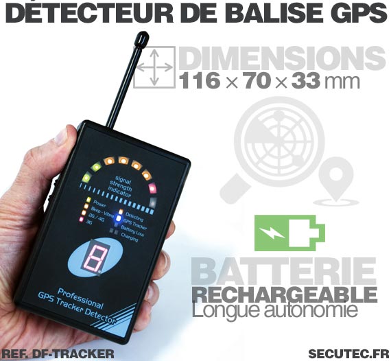 Détecteur de caméra, de tracker GPS, mouchard et de micro