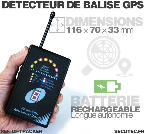 Détecteur portable de tracker GPS : GSM GPRS 2G 3G 4G