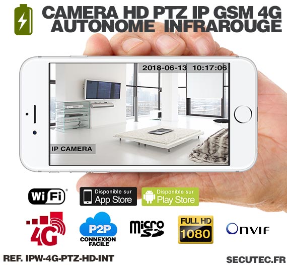 Caméra HD IP Wi-Fi GSM 4G