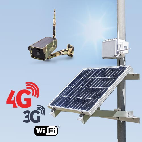 Kit vidéosurveillance 3G 4G autonome solaire avec une caméra camouflage solaire Wi-Fi HD 1080P Kit vidéosurveillance 3G 4G autonome solaire avec une caméra camouflage solaire Wi-Fi HD 1080P