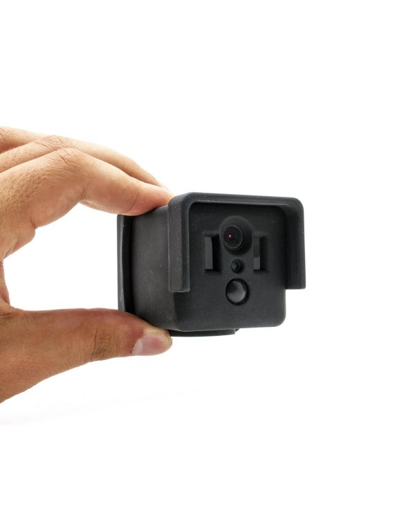 Kit micro caméra 4G HD 1080P longue autonomie avec détection de mouvement PIR et vision nocturne invisible 128 Go avec une houss
