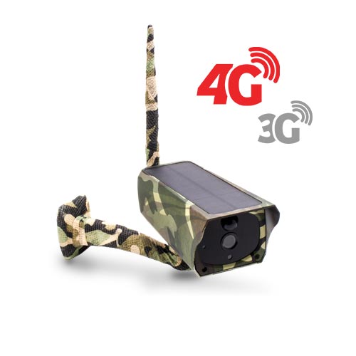 Caméra camouflage solaire 3G 4G IP Wi-Fi extérieure HD 1080P, détecteur de  mouvement PIR, vision nocturne et Notifications Push