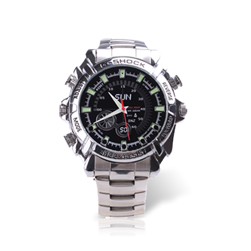 Montre Sport antichoc Etanche caméra audio vidéo HD 1080p 16Go avec infrarouge invisible Montre Sport antichoc Etanche caméra audio vidéo HD 1080p 16Go avec infrarouge invisible