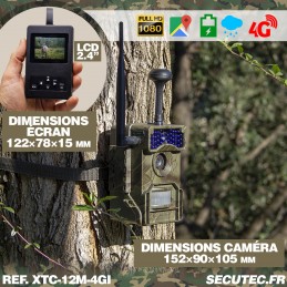 Caméra de chasse HD 1080P IR invisible GPS GSM 4G cloud video et photo