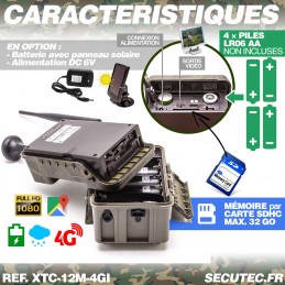 Caméra de Chasse Carte SIM Vidéo en Direct 4G 30MP 4K Étanche IP66 Vision  Nocturne Invisible Carte - Caméras de surveillance et pièges photo (9952514)