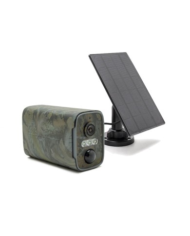 Camera camouflage 4G solaire UHD 4MP 2K vision nocturne invisible 128GO ultra longue autonomie detection mouvement et humaine