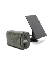 Camera camouflage 4G solaire UHD 4MP 2K vision nocturne invisible 128GO ultra longue autonomie detection mouvement et humaine