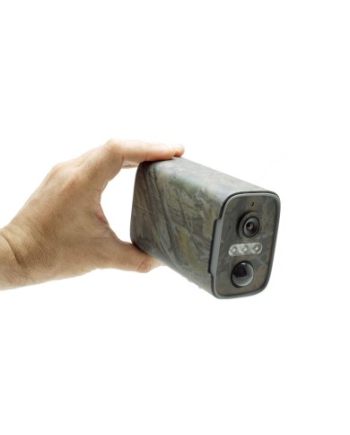 Camera camouflage 4G solaire UHD 4MP 2K vision nocturne invisible 128GO ultra longue autonomie detection mouvement et humaine