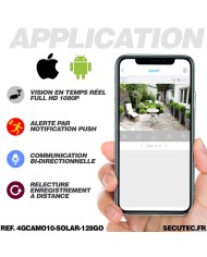 Smart caméra solaire 4G camouflage UHD 2K vision nocturne invisible 128Go très longue autonomie detection mouvement et humaine