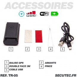 Tracker GPS AT1 Max 4G balise GPS sans abonnement 120h d'autonomie