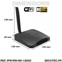 Routeur WiFi micro caméra IP WiFi HD avec vision nocturne microSD 128 Go  incluse