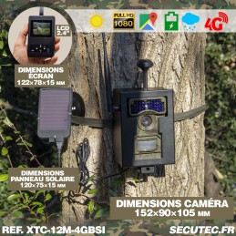 Caméra de chasse HD 1080P IR invisible GPS GSM 4G alerte envoi photo