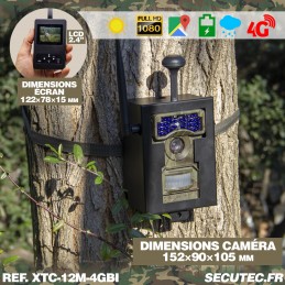 Caméra de chasse HD 1080P IR invisible GPS GSM 4G