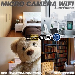 Micro caméra HD Wifi à vision de nuit longue batterie de 6 mois