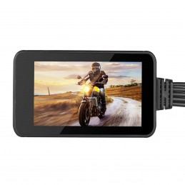 Enregistreur de conduite auto moto avec double caméra HD 1080P /  720P filaire waterproof GPS