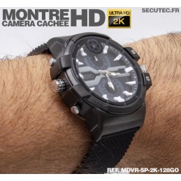 Montre cam ra bracelet r sine Ultra HD 2K avec 128Go de m moire
