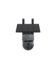 Caméra camouflage pilotable solaire WiFi UHD 2K 4Mpx alerte sirène waterproof infrarouge détection de mouvement 128Go (inclus)