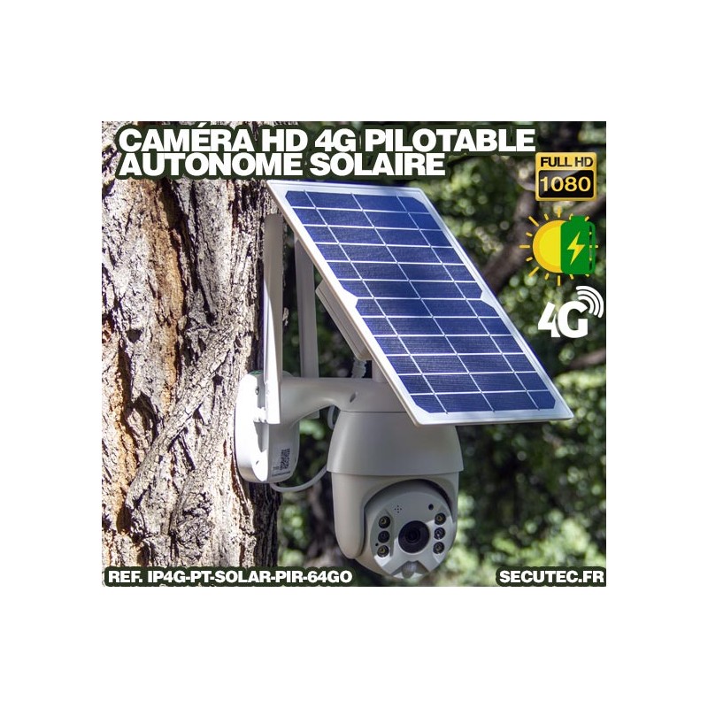 Caméra Autonome 4g Infrarouge Pilotable Par Téléphone