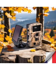 Camera de chasse autonome solaire photo 48 Mpx vidéo audio Full HD vision nocturne invisible étanche IP66