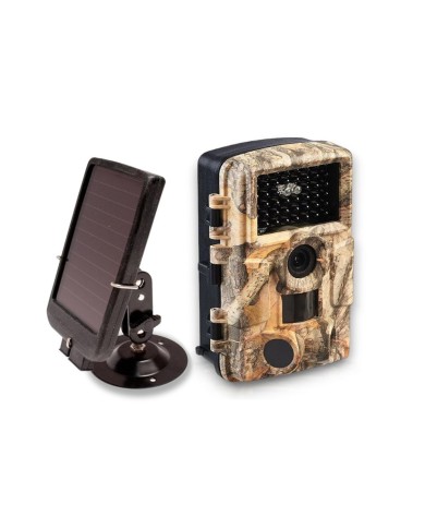 Camera de chasse autonome solaire photo 48 Mpx vidéo audio Full HD vision nocturne invisible étanche IP66