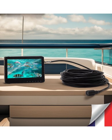 Caméra d'inspection étanche HD avec écran LCD 7 pouces autonome câble de 15 mètres mémoire 64 Go