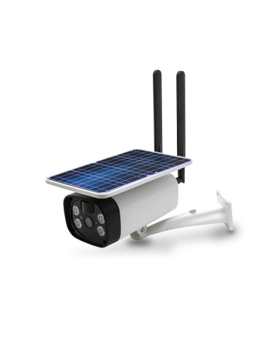Caméra solaire IP GSM 4G UHD 4MP 2K 128Go inclus waterproof Infrarouge accès à distance via iPhone Android