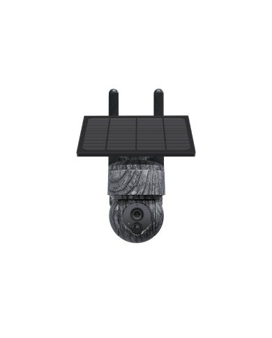 Caméra camouflage pilotable solaire 4G UHD 2K 4Mpx alerte sirène waterproof  infrarouge detection de mouvement