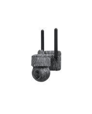 Caméra camouflage pilotable solaire 4G UHD 2K 4Mpx alerte sirène waterproof  infrarouge detection de mouvement