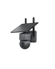Caméra camouflage pilotable solaire 4G UHD 2K 4Mpx alerte sirène waterproof  infrarouge detection de mouvement