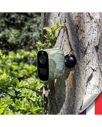 Caméra 4G camouflage 2K infrarouge invisible très longue autonomie detection de mouvement et humaine 128Go