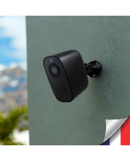 Caméra 4G noire 2K infrarouge invisible batterie très longue autonomie detection humaine et mouvement 128Go