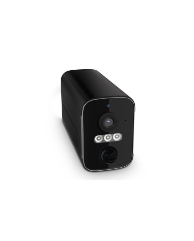 Caméra WiFi noire 2K infrarouge invisible batterie ultra longue autonomie détection de mouvement et humaine 128Go