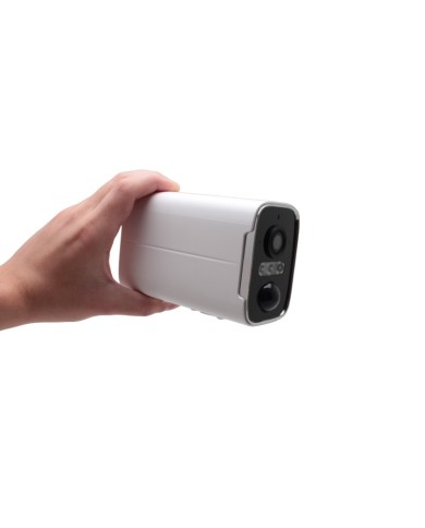 Caméra WiFi blanche 2K infrarouge invisible ultra longue autonomie detection de mouvement et humaine 128Go