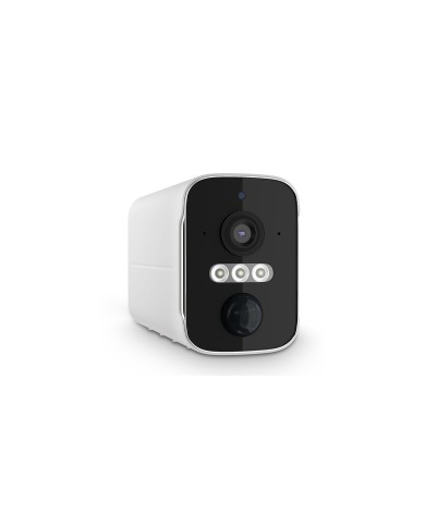 Caméra WiFi blanche 2K infrarouge invisible ultra longue autonomie detection de mouvement et humaine 128Go