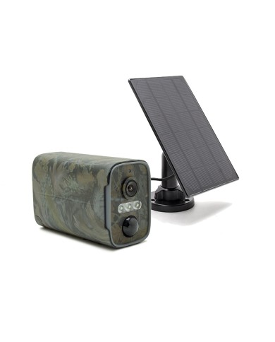 Camera camouflage 4G solaire UHD 2K infrarouge invisible ultra longue autonomie detection de mouvement et humaine 128Go