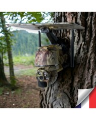 Caméra camouflage pilotable solaire 4G Ultra HD 2K alerte détection humaine AI