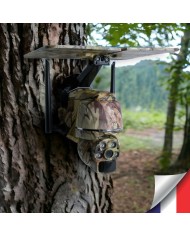 Caméra camouflage pilotable solaire WiFi Ultra HD 2K alerte détection humaine AI