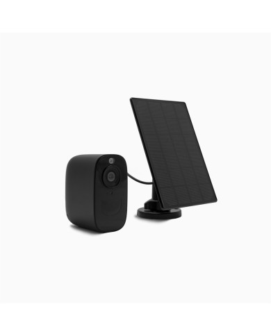 Camera noire WiFi solaire UHD 2K infrarouge invisible très longue autonomie detection de mouvement et humaine 128Go