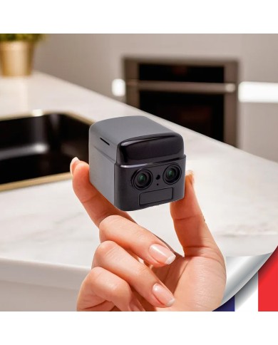 Micro camera 4G Ultra HD Zoom X6 longue autonomie avec détection de mouvement et détection humaine 128Go