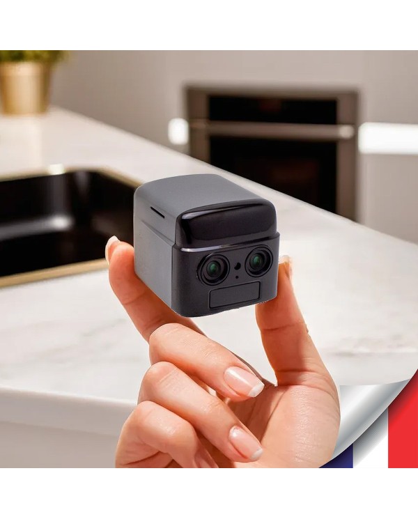 Micro camera 4G Ultra HD Zoom X6 longue autonomie avec détection de mouvement et détection humaine 128Go