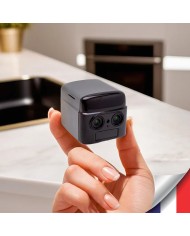 Micro camera 4G Ultra HD Zoom X6 longue autonomie avec détection de mouvement et détection humaine 128Go