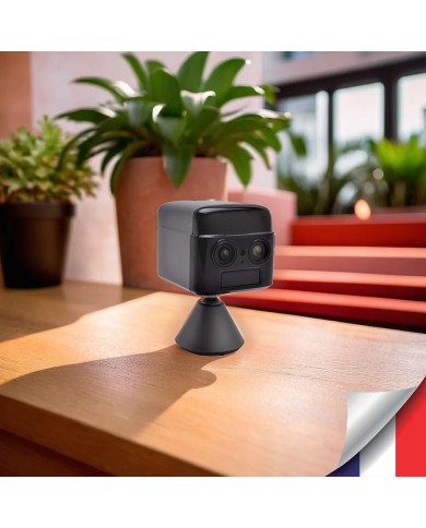 Micro camera 4G Ultra HD Zoom X6 longue autonomie avec détection de mouvement et détection humaine 128Go