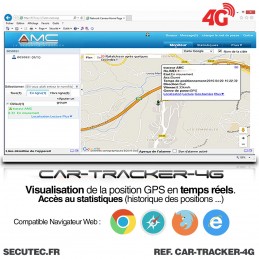 Tracker GPS temps réel aimanté longue autonomie waterproof pour véhicule  avec localisation sur smartphone