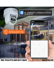 Camera interieure 4G WiFi pilotable UHD 4K detection de mouvement et de presence humaine 128Go