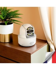 Caméra IP WiFi POE pilotable UHD 5Mpx détection de mouvement et de présence humaine 128Go