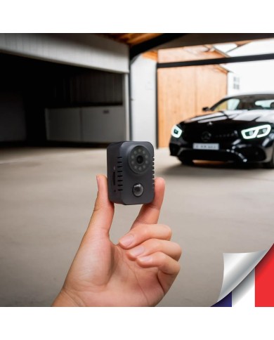 Mini caméra HD 1080P longue autonomie detection de mouvement PIR 128Go