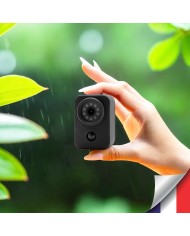 Kit mini caméra HD 1080P longue autonomie waterproof detection de mouvement PIR 128Go