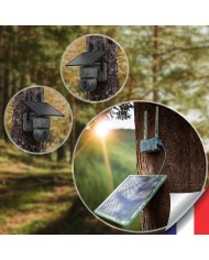 Kit vidéosurveillance  4G  2 caméras pilotables solaires WIFI 2K