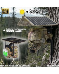 Kit vidéosurveillance camouflage 4G autonome 2 caméras pilotables WIFI