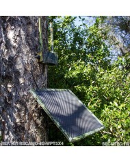 Kit vidéosurveillance camouflage 4G autonome 4 caméras ptz solaires